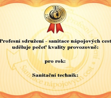 Získejte pečeť kvality !